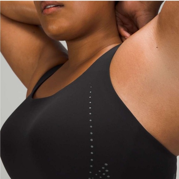 NWT! Lululemon AirSupport Black Ultralu Sports Bra 38C Running Support stretch - Picture 3 of 16